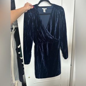 Velvet mini dress